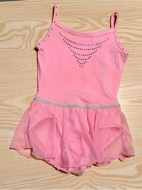 Moret Kids Pink Dance Tutu Leotard with Sparkle Trim Size 4/5